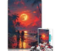 Teenager Puzzles Psychedelic Manga Style Jigsaw Puzzles 1000 Pieces for Adults Teens,Toys Educational Games Stress Relieving Wishlist with Santa Claus 26x38cm