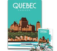 Teenager Puzzles Quebec 1000 Pieces Jigsaw Puzzle for Adults& Teens,Toys Educational Games Stress Relieving Unique Home Decor And Gifts 26x38cm