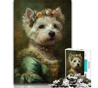 Teenager Puzzles Retro Dog Jigsaw Puzzles for Adults 1000,Vibrant And Unique Design Relaxing & Challenging Puzzle Experience 26x38cm