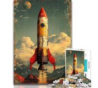 Teenager Puzzles Rocket Launch Jigsaw Puzzles for Teenagers 1000,Vibrant And Unique Design Relaxing & Challenging Puzzle Experience 50x75cm