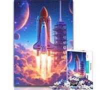 Teenager Puzzles Rocket Launch Jigsaws 1000 Pieces for Adults,Birthday Present, Gifts, Wall Art for And Age 14 Years Up 26x38cm