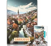 Teenager Puzzles Sarajevo 1000 Pieces Jigsaw Puzzle for Adults& Teens,for Educational Game Challenge Toy Unique Home Decor And Gifts 75x50cm