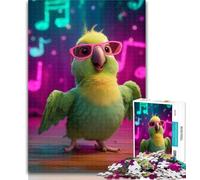 Teenager Puzzles Singing Parrot Jigsaw Puzzle 1000 Pieces for Adults,Educational Game for Birthday, Chrismas for And Age 14 50x75cm
