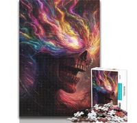 Teenager Puzzles Skeleton 1000 Piece Jigsaw Puzzles for Adults Gifts,Staycation Kill Time Enhance Love between Couples 50x75cm