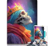 Teenager Puzzles Skeleton King 1000 Piece Jigsaw Puzzles for Teenagers,Educational Game for Birthday, Chrismas for And 14 Years Old 50x75cm