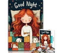 Teenager Puzzles Sleeping Girl 1000 Pieces Jigsaw Puzzle for Adults& Teens,Train Your Brain And Hands Gifts for Friends And Family 50x75cm
