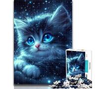 Teenager Puzzles Star Cat 1000 Pieces Jigsaw Puzzle for Adults& Teens,Artists Collection, Fine Art for Age 14 Years Up 50x75cm
