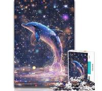Teenager Puzzles Star Dolphin 1000 Piece Jigsaw Puzzles for Teenagers Gifts,Unique Birthday And Gifts for for Age 14 26x38cm