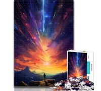 Teenager Puzzles Star Space Colourful Adult Jigsaws 1000 Pieces Difficult,is Ideal As A Gift for The Whole Family Suitable for And 14 26x38cm