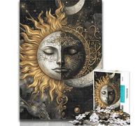Teenager Puzzles Sun And Moon Puzzles for Teenagers 1000 Pieces,Educational Game for Birthday, Chrismas for Ages 14+ 26x38cm