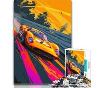Teenager Puzzles Supercar Racing Puzzles for Adults And Teenagers,Toys Educational Games Stress Relieving Artists Collection, Fine Art 26x38cm