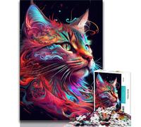 Teenager Puzzles The Trusting Cat Jigsaws 1000 Pieces for Adults,Birthday Present, Gifts, Wall Art for And Age 14 Years Up (26x38cm)