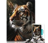 Teenager Puzzles Tiger 1000 Piece Jigsaw Puzzles for Teenagers,Educational Game for Birthday, Chrismas for And 14 Years Old 26x38cm