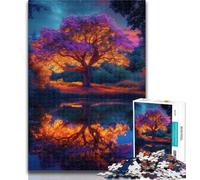 Teenager Puzzles Tree of Life 1000 Piece Jigsaw Puzzles for Adults Gifts,Challenging Game Toys for Is Ideal As A Gift for The Whole Family 50x75cm