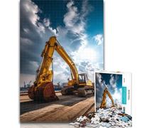Teenager Puzzles Truck Excavator Jigsaw Puzzles for Teenagers 1000 Pieces,Train Your Brain And Hands Birthday Present, Gifts 50x75cm