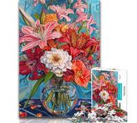 Teenager Puzzles Tulip Flowers 1000 Piece Jigsaw Puzzle for Adults And Teenagers,Train Your Brain And Hands Birthday Present, Gifts 50x75cm