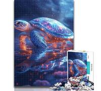 Teenager Puzzles Turtle 1000 Pieces Jigsaw Puzzle for Adults& Teens,Toys Educational Games Stress Relieving Unique Home Decor And Gifts 26x38cm
