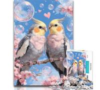 Teenager Puzzles Two Parrots Jigsaw Puzzles for Teenagers 1000 Piece,Vibrant And Unique Design Relaxing & Challenging Puzzle Experience 50x75cm