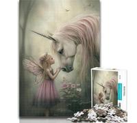 Teenager Puzzles Unicorn Girl Jigsaw Puzzles for Adults 1000 Pieces,Toys Educational Games Stress Relieving Great Gifts And Toys 75x50cm