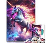 Teenager Puzzles Unicorn of The Universe Jigsaw Puzzles 1000 Pieces for Adults Teens,Stress Reliever Difficult Challenge Unique Home Decor And Gifts 50x75cm
