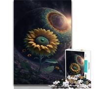 Teenager Puzzles Universe Sunflower Puzzles for Adults 1000 Pieces,for Age 14+ Impossible Game Best Gift for Adults And Teenagers (50x75cm)