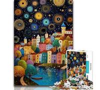 Teenager Puzzles Urban Landscape Art Jigsaw Puzzles for Teenagers 1000 Piece,Vibrant And Unique Design Relaxing & Challenging Puzzle Experience (26x38cm)
