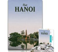 Teenager Puzzles Visit Hanoi Jigsaw Puzzles for Adults 1000 Pieces,Toys Educational Games Stress Relieving Great Gifts And Toys 75x50cm
