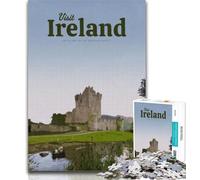 Teenager Puzzles Visit Ireland Jigsaw Puzzles for Adults 1000 Pieces,Toys Educational Games Stress Relieving Great Gifts And Toys 75x50cm
