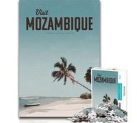 Teenager Puzzles Visit Mozambique Jigsaw Puzzles for Adults 1000 Pieces,Toys Educational Games Stress Relieving Great Gifts And Toys 26x38cm