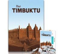 Teenager Puzzles Visit Timbuktu 1000 Pieces Jigsaw Puzzle for Adults& Teens,Toys Educational Games Stress Relieving Unique Home Decor And Gifts 26x38cm