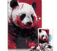 Teenager Puzzles Watercolor Panda 1000 Piece Jigsaw Puzzles for Adults,learning Educational Toys Unique Home Decor And Gifts (50x75cm)