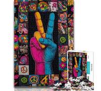 Teenager Puzzles Yeah Gesture Jigsaw Puzzle 1000 Pieces for Adults,Educational Game for Birthday, Chrismas for And Age 14 50x75cm