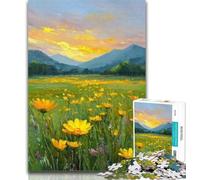 Teenager Puzzles Yellow Daisy 1000 Pieces Jigsaw Puzzle for Adults& Teens,Train Your Brain And Hands Birthday Present, Gifts 50x75cm