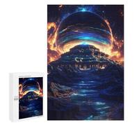 Teenagers 1000 PCS Jigsaw Puzzle Galactic Portal Fantasy Jigsaw Puzzles for Adults Staycation Kill Time Parent-child Interaction Family Fun & Game Night 1000 PCS