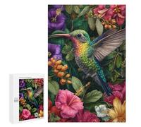 Teenagers 1000 PCS Jigsaw Puzzle Hummingbird Garden Jigsaw Puzzles for Adults Staycation Kill Time Parent-child Interaction Family Fun & Game Night 1000 PCS