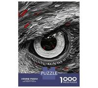 Teenagers 1000 Piece Jigsaw Puzzle Abstract Eagle Eye Painting Puzzle for Adults Family Games Difficult Hard Christmas Birthday Gifts 70x50cm/1000pcs