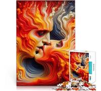 teenagers 1000 Piece Jigsaw Puzzle Abstract Love Kiss Schwierig und herausfordernd Geburtstagsgeschenk, Geschenke75x50cm