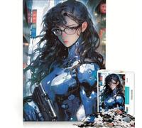 Teenagers 1000 Piece Jigsaw Puzzle Android Cyborg Soldier, Educational Games, Wall Decoration, for Is Ideal As A Gift 38x26cm