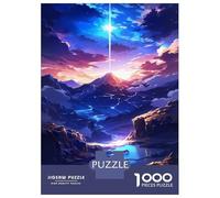 Teenagers 1000 Piece Jigsaw Puzzle Anime Everest Mountain Puzzles for Adults Relax Games Pattern Assembly Fun at Home Activities, 38x26cm/1000pcs