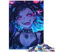 Teenagers 1000 Piece Jigsaw Puzzle Anime Girl with Guns Difficult And Challenge Hand Speed Race Relax Games for 14+ Puzzle Game Offered (50x75cm)