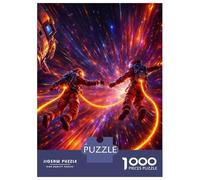 Teenagers 1000 Piece Jigsaw Puzzle Astronauts in A Cosmic Nebula Jigsaws for Adults Fun Games But Fun And Humorous Unique Birthday And Xmas Gifts 70x50cm/1000pcs