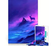 Teenagers 1000 Piece Jigsaw Puzzle Aurora’s Guardian Exact Edge Art, Logic Skill Play, Calm Fun Time, Christmas Art Gift (50x75cm)