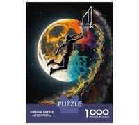 Teenagers 1000 Piece Jigsaw Puzzle Basketball Sport Colorful Puzzles for Adults Relax Games Pattern Assembly Fun at Home Activities, 38x26cm/1000pcs