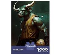 Teenagers 1000 Piece Jigsaw Puzzle Bison Top Player Jigsaws for Adults Fun Games But Fun And Humorous Unique Birthday And Xmas Gifts 70x50cm/1000pcs