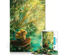 Teenagers 1000 Piece Jigsaw Puzzle Capybara's Forest River Journey Clean Edge Game Cognitive Teaser Toy Idle Play Game Xmas Decor Gift (50x75cm)