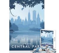 Teenagers 1000 Piece Jigsaw Puzzle Central Park New York Adult Jigsaw Puzzles Family Activities Difficult And Challenge Educational Family Game (38x26cm)