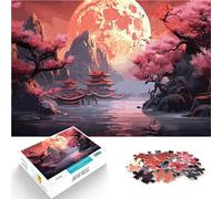teenagers 1000 Piece Jigsaw Puzzle Cherry Blossom Japan Art Intellectual Game Wall Decoration Unique Birthday and Xmas Gifts 50x70cm