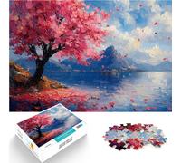 teenagers 1000 Piece Jigsaw Puzzle Cherry Blossom Ocean Dream Lernspielzeug Wanddekoration Einzigartige Geburtstags- und Weihnachtsgeschenke38x26cm