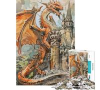 Teenagers 1000 Piece Jigsaw Puzzle Colored Sketch Dragon Jigsaw Puzzle Brain Teaser Game Birthday Present Unique Birthday And Xmas Gifts (size 38x52cm)
