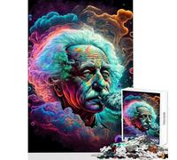 Teenagers 1000 Piece Jigsaw Puzzle Cosmic Genius Educational Game Precision Cutting Home Decoration Toys Stress Reduction Gifts (38x52cm)